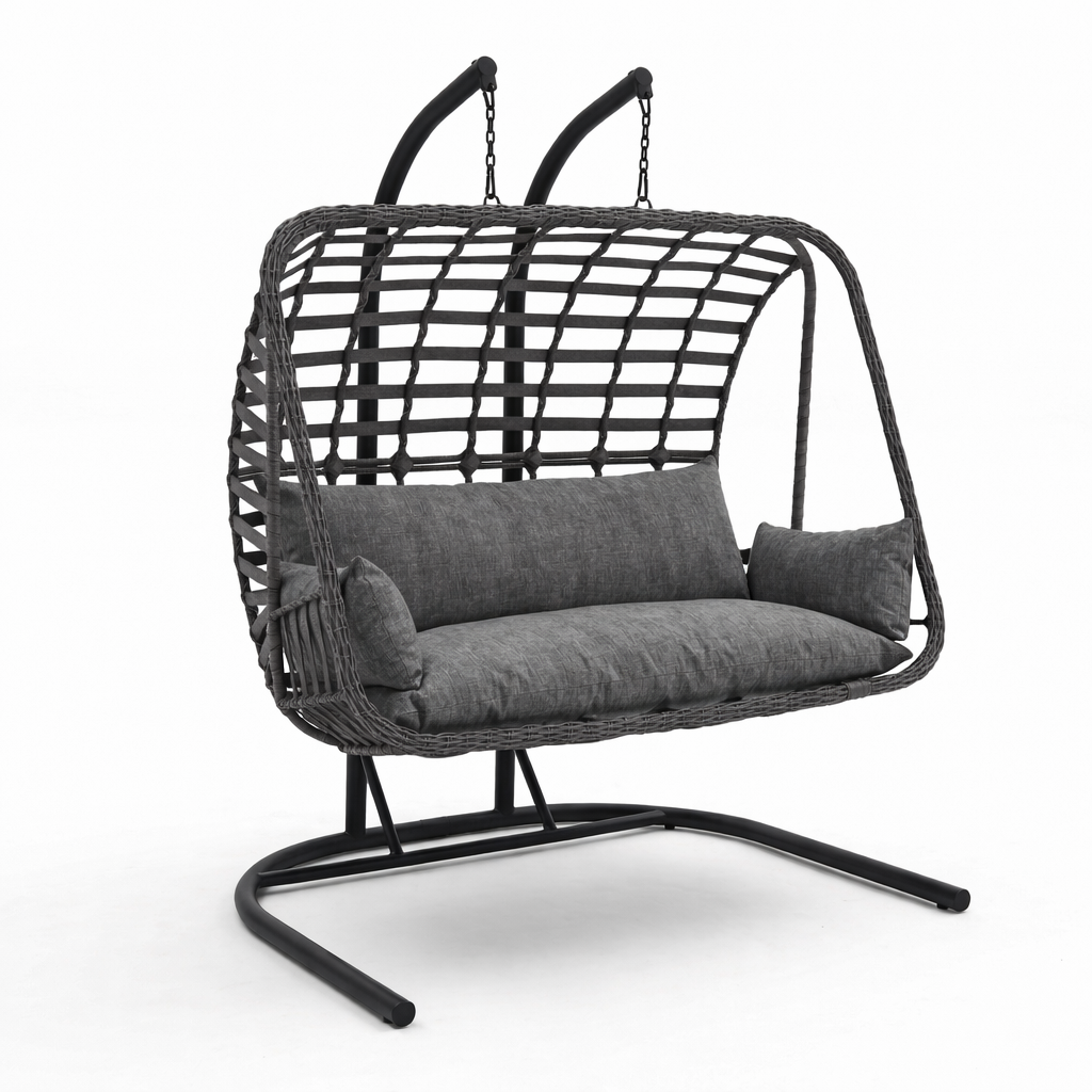 Balina Çift Kişilik Raddan Salıncak